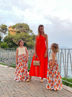 Load image into Gallery viewer, Abito Elena lungo arancione
